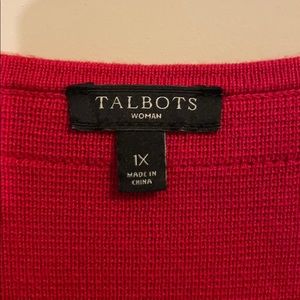 Talbots zip up sweater